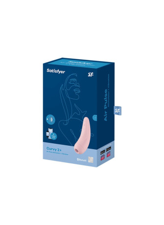 Stimulateur clitoridien connecté rose Curvy 2+ Satisfyer - CC5972400050